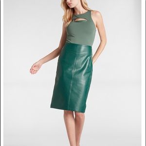 NWT Express Faux Leather Pencil Skirt